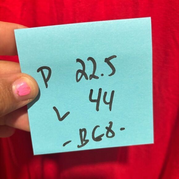 Draper James Womens Fit & Flare Dress 2XL Red 3/4 Sleeve Surplice Neck Pockets - Picture 8 of 9